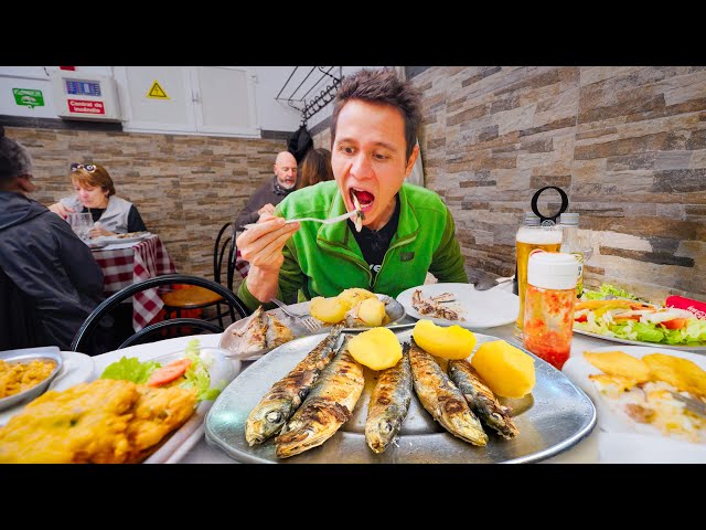 7 Must-Eat Portuguese Foods!! 🇵🇹 SARDINES + Egg Tarts in Lisbon, Portugal!