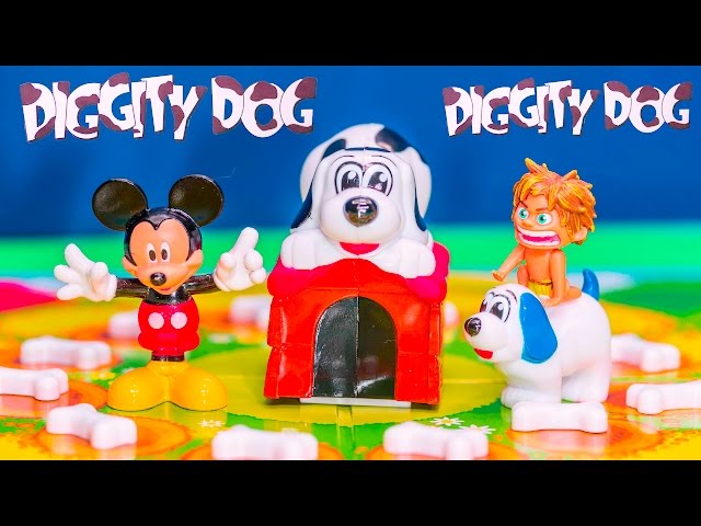 Playing Diggity Dog with Mickey Mouse and Good Dinosaur Spot