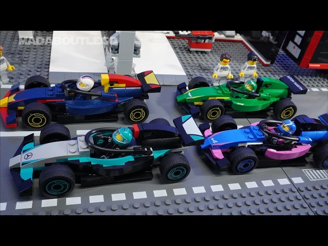 LEGO City F1 Garage & Mercedes-AMG & Alpine Cars 60444