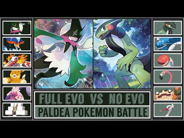 Paldea Pokémon Battle: DOUBLE EVOLUTION vs NO EVOLUTION