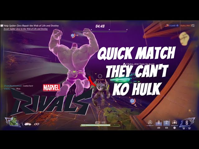 Marvel Rivals Quick Match THEY CANT KO HULK Season 0