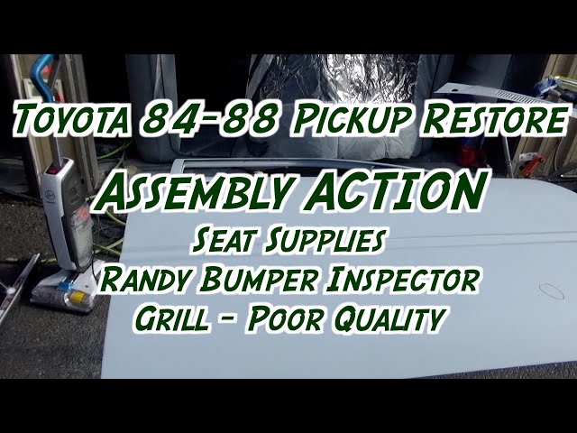 Toyota 84-88 Pickup Paint and Restore - Bumper Grill and Seat - Oh My