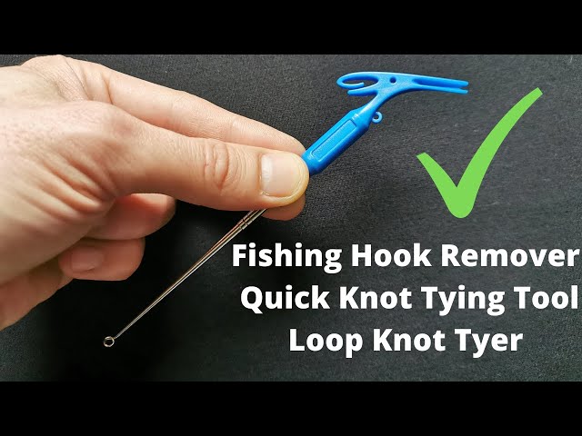 Pen Shape Fishing Hook Remover and Quick Knot Tying Tool 3 in 1 -  Loop Knot Tyer [4K]