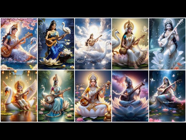 New Saraswati Maa Photo Wallpaper 2025 | Lord Saraswati Mata Wallpaper Photo |Saraswati Maa Dp Photo