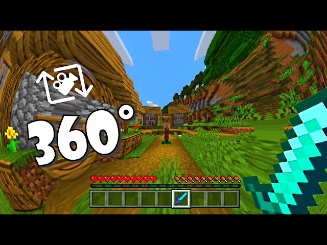 This Minecraft video is in 360° (You control the camera)