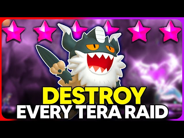 DESTROY 5 & 6 STAR Tera Raids FAST with Perrserker in Pokemon Scarlet & Violet