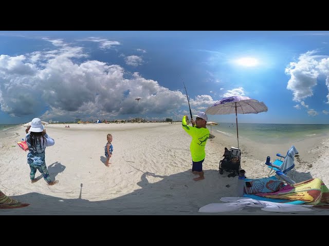 360°videos V R  kite-flying/#1  TREASURE ISLAND BEACH FL /Meta Quest 2/3 Pro/ Adventures Await!