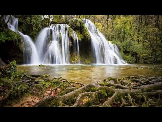 Relaxing Music with Nature Sound - Calming  Music + Waterfall HD