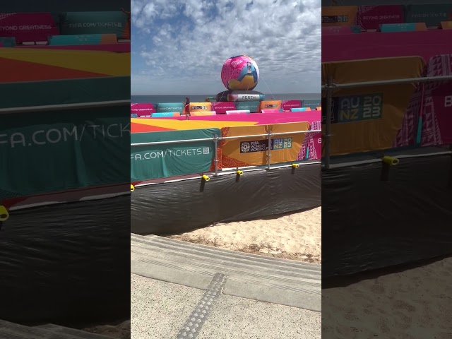 FIFA Unity Pitch at Scarborough Beach, Perth, Western Australia #FIFAWWC 🇦🇺🇳🇿 ⚽️