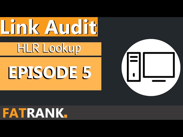 Link Audit for HLR - Data Cleansing