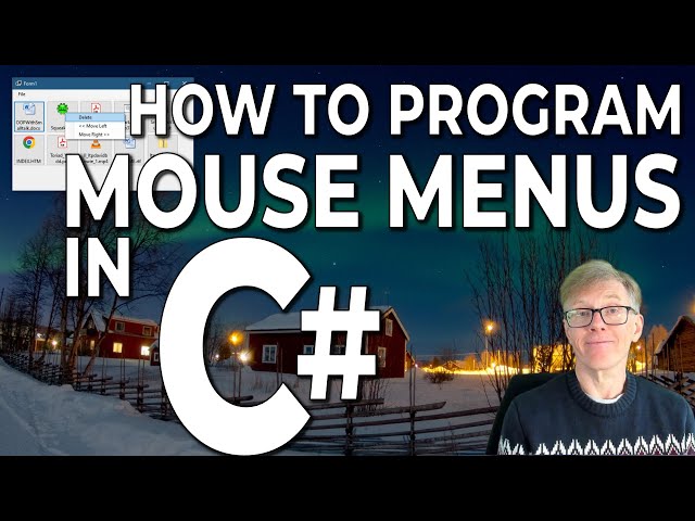 Program a Context Mouse Menu (at Runtime!) in C#