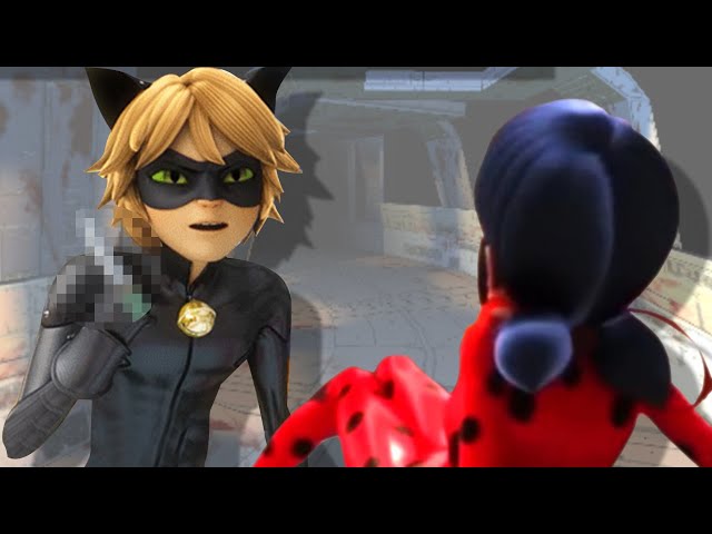 Miraculous Ladybug is attacked by Cat noir - Paper dolls love story