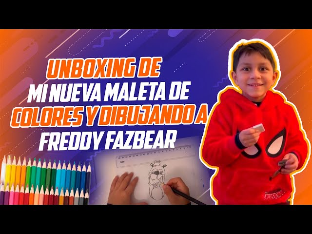 Unboxing y Dibujando a Freddy Fazbear con Mi Nueva Maleta de Colores 🎨🐻📦 #DibujoFNAF #FreddyFazbear