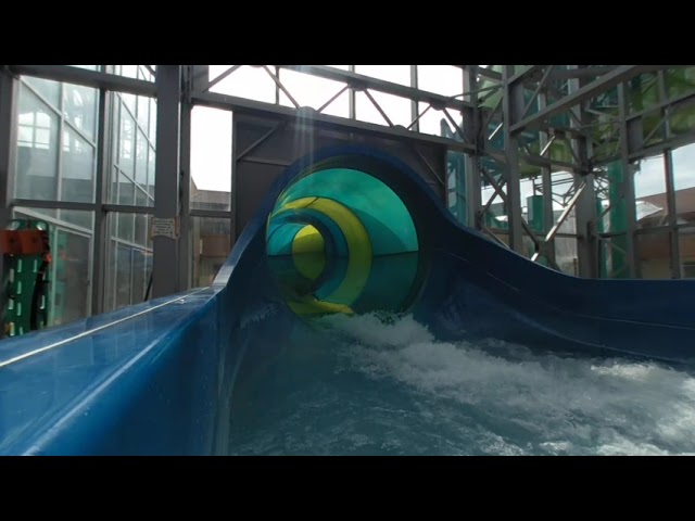 Water slide at Splash Village in Frankenmuth ( best on vr headset)