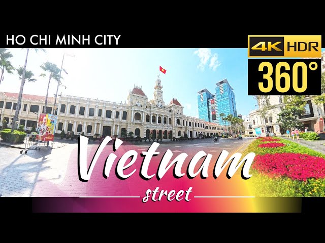 360 video | Vietnam street 4K | Nguyễn Huệ street | Ho chi minh city | 1 may 2024 | Insta360 X4