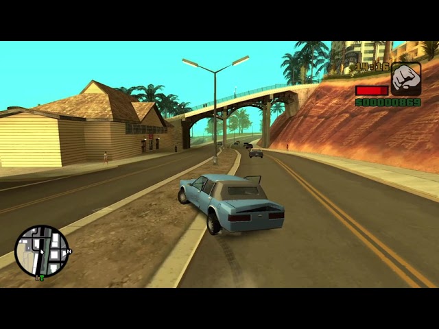 PoV you Driving a Car in 1989 Los Santos GTA SA Stories Mod (Glenn Medeiros - High Wire)