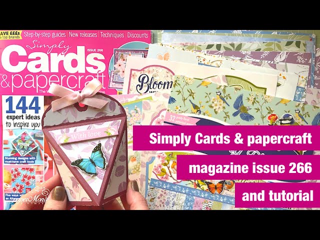 Simply Cards & papercraft magazine issue 266 and tutorial @CraftStashcoukTV #craftmagazine