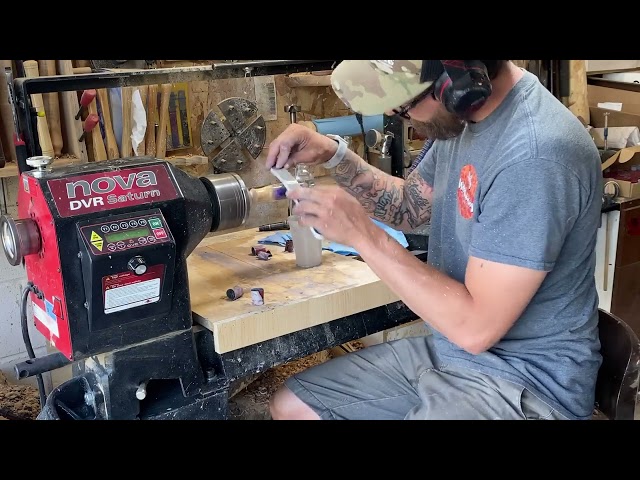 Woodturning - crochet extra clear