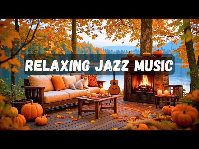 Relaxing Autumn Jazz Music 🎺 Cozy Coffee Shop Ambience & Smooth Jazz Instrumental Music for Studying