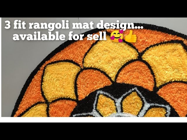 ready rangoli mat for home decoration/3fit rangoli available for sell/#rangolimat #dhanshrimate