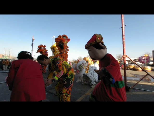 Firecrackers and lion dancers - Lunar New Year