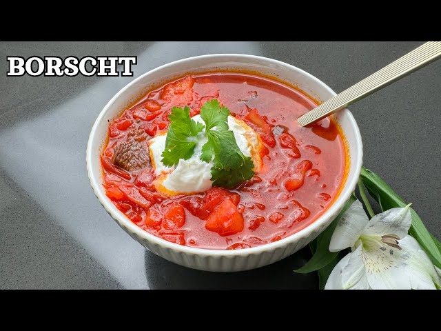 Authentic Borscht Recipe | Traditional Ukrainian Beet Soup Made Easy