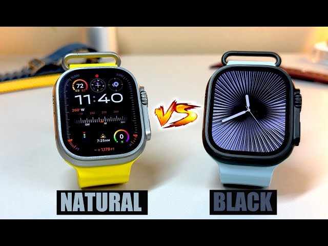 Apple Watch Ultra 2 | Natural Titanium vs. Black | Which Should You Buy? [Hands-On Comparison]