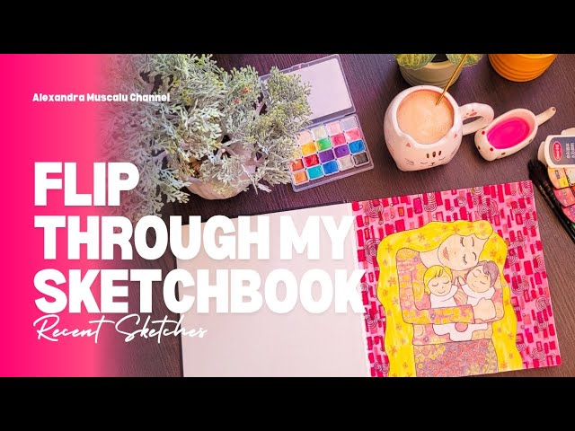 Sketchbook Flip-Through: Landscapes, Journal Pages, & Art Experiments