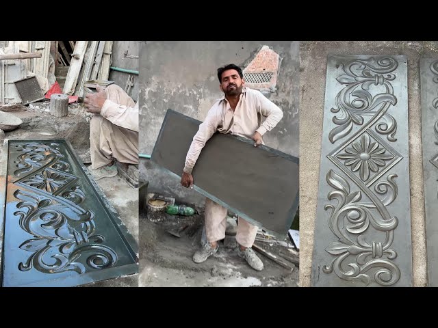 concrete tiles design || cement tile manufacturing