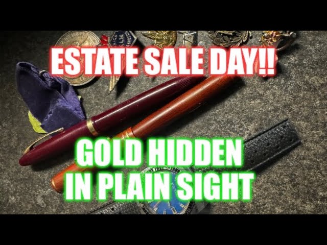 Estate Sale Day!! 14K Gold hidden in plain sight!