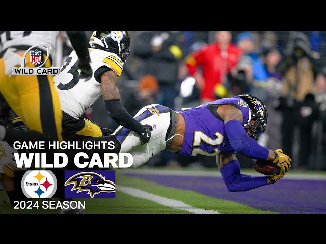 Pittsburgh Steelers vs. Baltimore Ravens Game Highlights | 2024 Wild Card Game Highlights