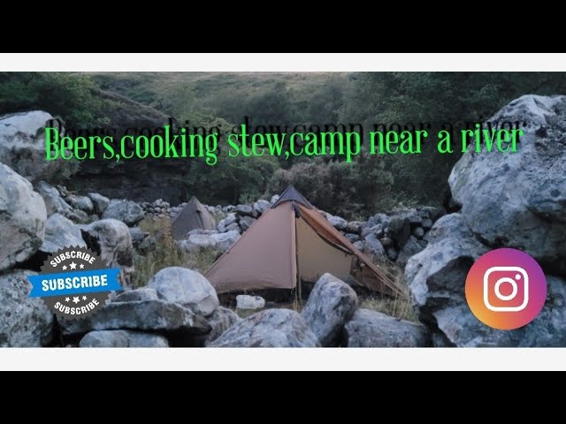 camping and cooking by the river#wildcamping #ultralight #campfire #stealth