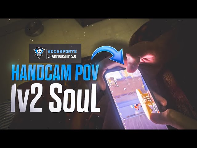 HANDCAM POV🔥 | 1v2 Team Soul , Team Mayavi ♥️ | Skyesports Championship Frags 🤓