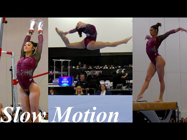 Kayla DiCello Slow Motion Winter Cup 2024 Senior Women Gymnastics