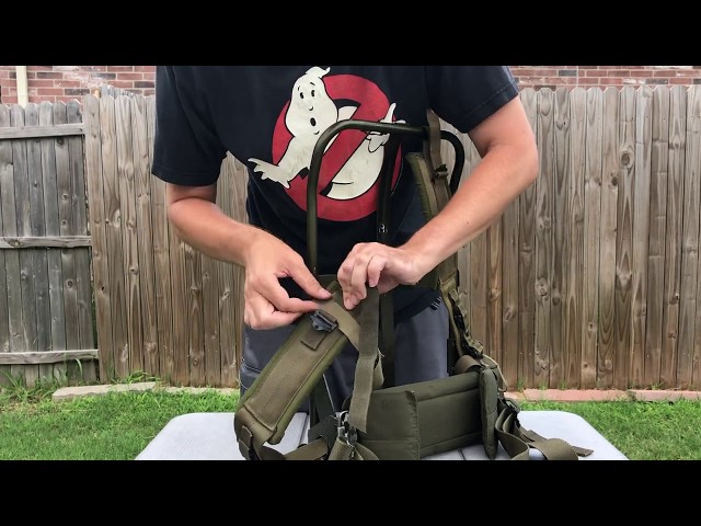 LC-2 ALICE Frame Straps & Kidney Pad Installation Tutorial for Ghostbusters Proton Pack