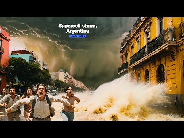 Natural madness has struck Buenos Aires and La Pampa! Supersel storm!