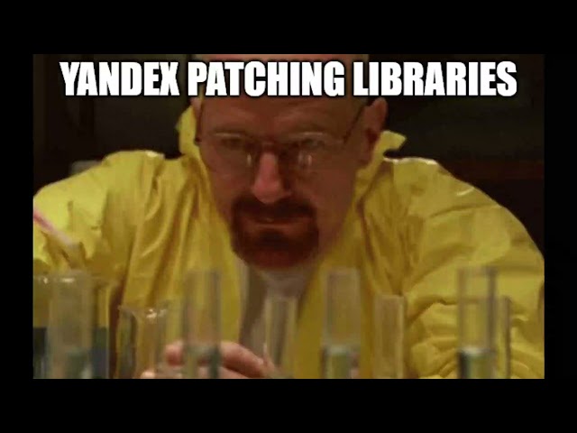 yandex patching libraries