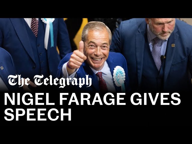 In full: Nigel Farage heckled in speech as new MP of Clacton