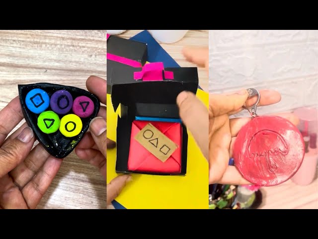 DIY 10 Different easy ideas | easy paper craft | Miniature Craft | squid games idea