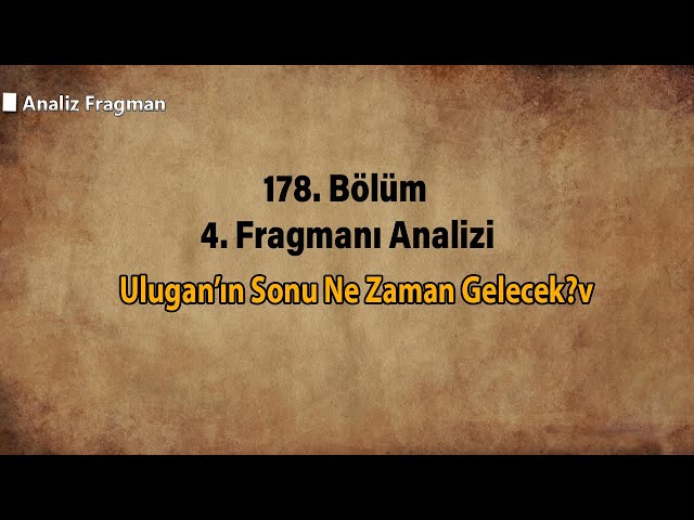 Kuruluş Osman 178. Bölüm 3. Fragmanı | Ulugan’ın Sonu Ne Zaman Gelecek?