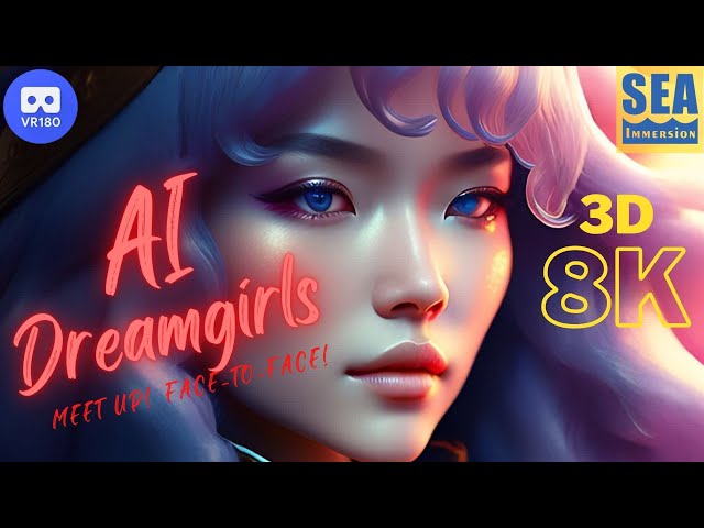 AI Dreamgirls   ( Objects of of Admiration ) in 8K 3D VR180 - meet them up close, face-to-face!