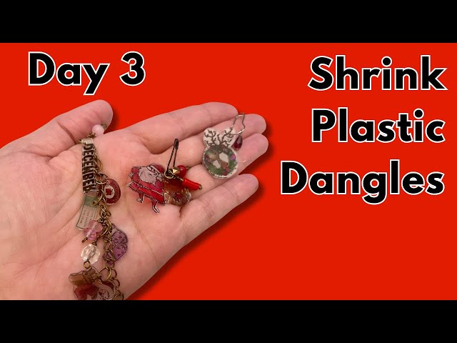 Shrink Plastic Dangles// Christmas Junk Journal Ideas- 2024