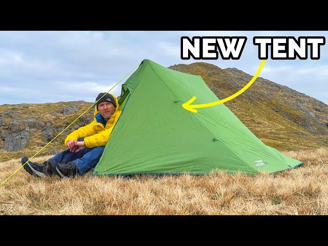 Mountain Hiking & Wild Camping Adventure with a Budget Friendly Tent! ⛺️