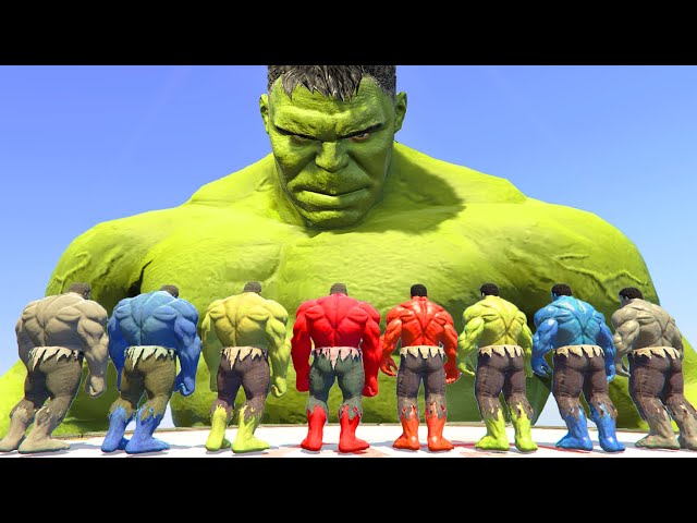 The Hulk Incredible vs Blue Hulk, Red Hulk, Grey Hulk - What If