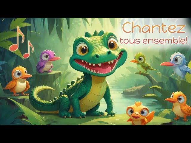 Croc le crocodile veut danser! - Une chanson joyeuse pour que les enfants chantent ensemble!