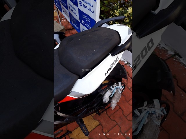 brand new bajaj pulsar NS 200 white color 🤍 🤍 bike  #foryou #video @ymnvlogs