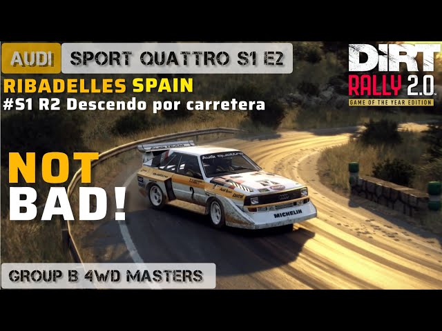 DiRT Rally 2.0 - Spain - GROUP B 4WD MASTERS - S1 R2 Descendo por carretera @ja_gameplay