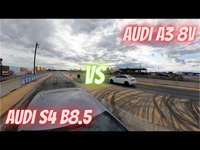 Drag Race Audi A3 VS Audi S4 B8.5 (360 camera)