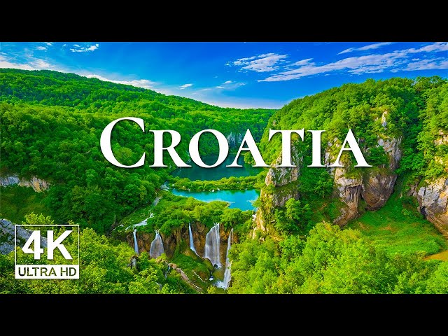 Croatia 4K | The Best Scenic Destinations & Calming Piano Music | 4K Video Ultra HD