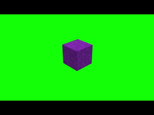 Minecraft Purple Concrete Powder Item Drop Animation Green Screen 4K | Free to use !